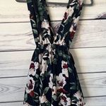 Lulus Elated Energy Navy Blue Floral Tropical Convertible Romper Photo 4