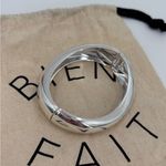 Madewell  Sculpted Chunky Bangle Light Silver Ox Photo 4