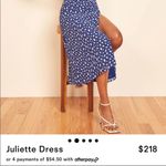 Reformation  Juliette Dress in Moray Blue, Size: 6 Photo 4