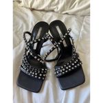 ZARA Woman High Heel Studded Jewel Sandals Shoes Photo 2