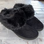 Isotoner  Microsuede black Addie ankle Boot with faux fur Photo 5