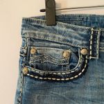 Miss Me  Boyfriend Bermuda Shorts Long Y2K Vintage Dark Wash Women's size 29 Photo 3