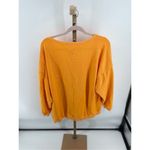 Aerie yellow orange women’s sweatshirt size medium 100% cotton Photo 11