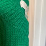 Brit.NY Golf Love Crewneck Cropped Knit Sweater 100% Cotton Masters Green Size M Photo 3