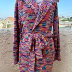 STAUD Marigold Melange space-dyed knit belted cardigan in sunset size S small Photo 6