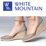 White Mountain  Cisco Espadrille wedge Sandal size 9 very sparkly gold new Photo 13