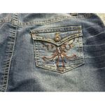 Ashley Stewart Women's Plus Size Dark Wash Denim Jean Skirt Size 14 Photo 3