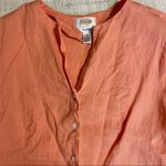 Talbots  Irish Linen Button Down Short Sleeve Top Photo 6
