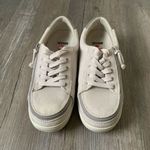 Billy Footwear Sneaker Shoes Zipper Canvas Tan Gray Beige Made Size 8.5 White Photo 0