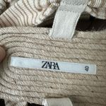 ZARA  Lace Up Striped Espadrille Sandals 40 , US 9.5 Photo 5