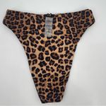 Good American NEW Bikini Bottoms Small Reversible Cheeky Leopard Animal NWOT Photo 11