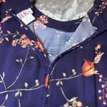 R&K Original Vintage Floral Maxi Dress Womens 22 Blue/Purple Lace Neck Cottage Size undefined Photo 4