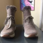 Earth Roamer Taupe Beige Suede Side Zip Lace Up Boots $139.95 EUC 7.5 Photo 3