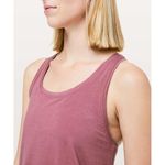 Lululemon  Love Pleated Tank Top Misty Merlot Pima Cotton Sleeveless Size Medium Photo 2