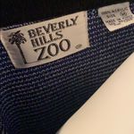 Beverly Hills Zoo Retro Zebra Sweater size medium Blue Photo 3