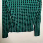 SheIn  SXY Long Sleeve Cut Out Blouse Green Houndstooth M Photo 10