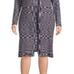 Terra & Sky  Womens 1X Blue Sweater Tank Dress and Cardigan Set NWT‎ Photo 0