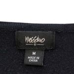 Mossimo Supply Co Mossimo Short Sleeve Sweater Black with Plunging Neckline  •Size Medium Photo 4