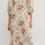 Free People  Ethereal Dainty All the Attitude Printed Maxi Dress Cottage Small Photo 0