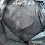 VTG L.L. Bean Traveler Belted Rain Trench Coat Dusty Blue Sz M Pockets Mid Calf Size M Photo 5