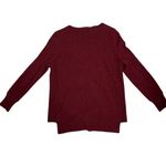 White + Warren V Neck Long Sleeve Cashmere Sweater Burgundy Women's Size S Red Photo 7