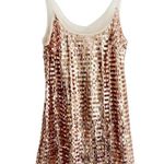 Free People  Intimately Disco Fever Mini Dress Slip
Gold Sequin Mesh NWOT Photo 5