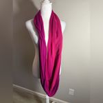 EXPRESS Magenta Pink Ombre Colorblock Infinity Scarf Womens One Size Barbiecore Photo 2