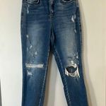 Micas Mica Los Angeles Distressed Blue Cropped Jeans Photo 0