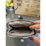 Liz Claiborne  Coin Purse Kisslock‎ Snakeskin Clutch Gold Photo 4