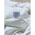 Generation Love Lace Panel Short Sleeve Blouse XS White Boho Cottagecore Luxe Photo 4