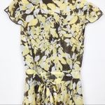 Y2K Vintage Lily Womens Top Medium Floral Dark Boho Forest Fairy Cottagecore Yellow Photo 2