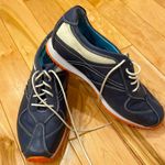 Designed for walking wolky navy orange and cream leather walking sneakers Blue Size undefined Photo 1