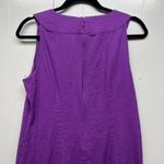 Jaclyn Smith Linen Blend Embroidered Bohemian Sleeveless Purple Dress Women's M Photo 5