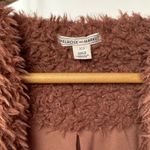 Melrose and Market ‎ Fuzzy Open Teddy Jacket in Rose Pink Size Extra Small Photo 2