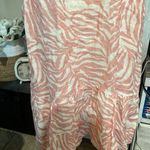 Made in Italy dress 100% linen women’s size XL zebra print pink Photo 9