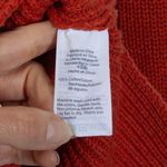 J.Crew Ribbed Cable Knit V Neck Pullover Sweater Womens Size XS Orange Preppy Photo 4