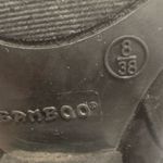 Bamboo  black high-heeled boots with a block heel, size 8, with a zipper. Photo 6