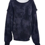 Converse  Women's Oversized Black Dyed Sweatshirt Size XL Oversized Sweatshirt Photo 0