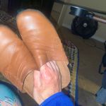 Clarks Clark’s Bendables Brown Leather Clog Slip on Mule Shoe comfortable size 5.5 Photo 4