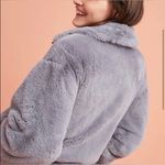Elevenses Anthropologie  Gray Faux Fur Jacket Size S Photo 1