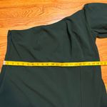 Sachin & Babi Women’s Plus 18W Emerald Green Nadia Gown One Shoulder Puff Sleeve Photo 1