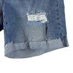 NWT Revery Bermuda Denim Shorts Womens 3X Distressed Cuffed Medium Wash Stretch Blue Photo 2
