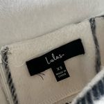 Lulu's Black and White Pencil Mini Skirt with Slit Size XS Photo 2