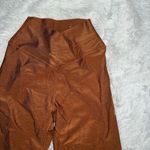 Aerie  Ribbed Burnt Orange Crossover Biker Shorts Size Small Photo 1
