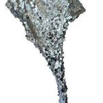 Derma Department Venus Silver Sequin Asymmetrical top Size 4 NWT Photo 0