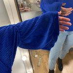 Free People  blue dahlia thermal bell sleeve top Photo 8