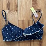 Summersalt  The Ruffle Marina Bikini Top Deep Sea Dot size 2 Photo 0