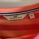 Vineyard Vines 3/4 Sleeve Shirt Pink Orange Stripes Resortwear Women’s M Preppy Photo 5