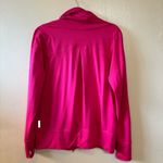 Zella Women's Jacket Zip Up Cowl Neck Thumb Holes Athletic Pink Fuchsia Large Photo 3