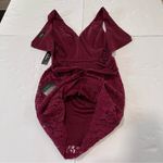 Lulus NWT  Nevaeh Burgundy Lace Cutout Sleeveless Mini‎ Dress SMALL Photo 6
